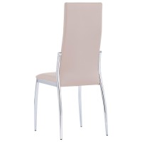 vidaXL Dining Chairs 4 pcs Cappuccino Faux Leather