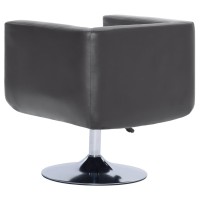 vidaXL Swivel Armchair Gray Faux Leather