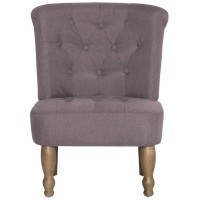 vidaXL French Chair Taupe Fabric