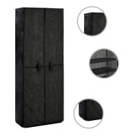 Vidaxl Shoe Cabinet Black 23.6X11.8X65.4 Fabric