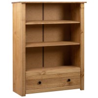 Vidaxl Bookcase 31.5X13.8X43.3 Solid Pine Wood Panama Range