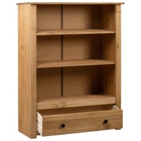 Vidaxl Bookcase 31.5X13.8X43.3 Solid Pine Wood Panama Range