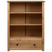 Vidaxl Bookcase 31.5X13.8X43.3 Solid Pine Wood Panama Range