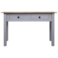 Vidaxl Console Table Gray 43.3X15.7X28.3 Solid Pine Wood Panama Range