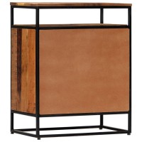 Vidaxl Side Cabinet 23.6X13.8X29.9 Solid Reclaimed Wood And Steel