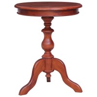 Vidaxl Side Table Brown 19.7X19.7X25.6 Solid Mahogany Wood