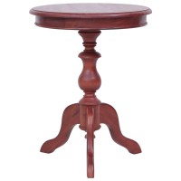 Vidaxl Side Table Brown 19.7X19.7X25.6 Solid Mahogany Wood