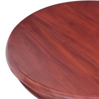 Vidaxl Side Table Brown 19.7X19.7X25.6 Solid Mahogany Wood