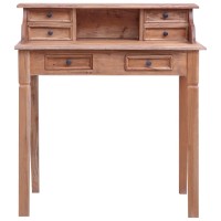 vidaXL Writing Desk with Drawers 35.4