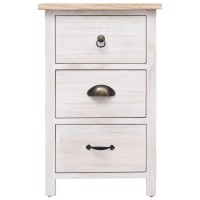 Vidaxl Side Cabinet 13.8X9.8X22.4 Paulownia Wood