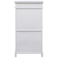 Vidaxl Shoe Cabinet White 19.7X11X38.6 Paulownia Wood