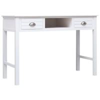 Vidaxl Writing Desk White 43.3X17.7X29.9 Wood