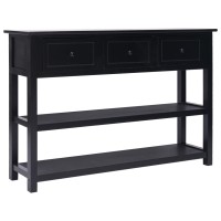 Vidaxl Sideboard Black 45.3X11.8X29.9 Wood