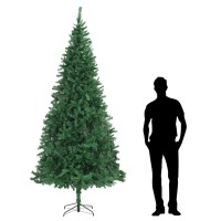 vidaXL Artificial Christmas Tree 10 ft Green