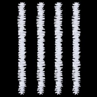 vidaXL Christmas Garlands 4 pcs White 106.2