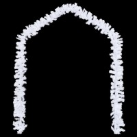 vidaXL Christmas Garlands 4 pcs White 106.2