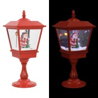 vidaXL Christmas Pedestal Lamp with Santa 2 ft LED