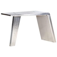 vidaXL Aviator Desk Silver 44.1