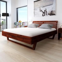 vidaXL Bed Frame Solid Acacia Wood 70.9