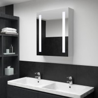 Vidaxl Led Bathroom Mirror Cabinet 19.7X5.1X27.6
