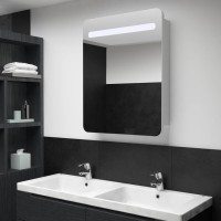 vidaXL LED Bathroom Mirror Cabinet 23.6