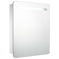 vidaXL LED Bathroom Mirror Cabinet 26.8