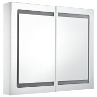 vidaXL LED Bathroom Mirror Cabinet 31.5