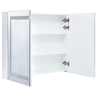 vidaXL LED Bathroom Mirror Cabinet 31.5