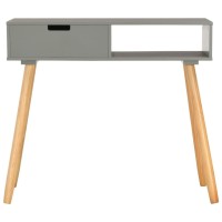 Vidaxl Console Table Gray 31.5X11.8X28.3 Solid Pinewood