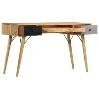 Vidaxl Desk With Drawers 51.2X19.7X31.5 Solid Mango Wood