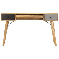 Vidaxl Desk With Drawers 51.2X19.7X31.5 Solid Mango Wood