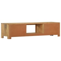 Vidaxl Tv Cabinet 55.1X11.8X12.6 Solid Mango Wood