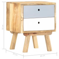 vidaXL Bedside Cabinet 15.7