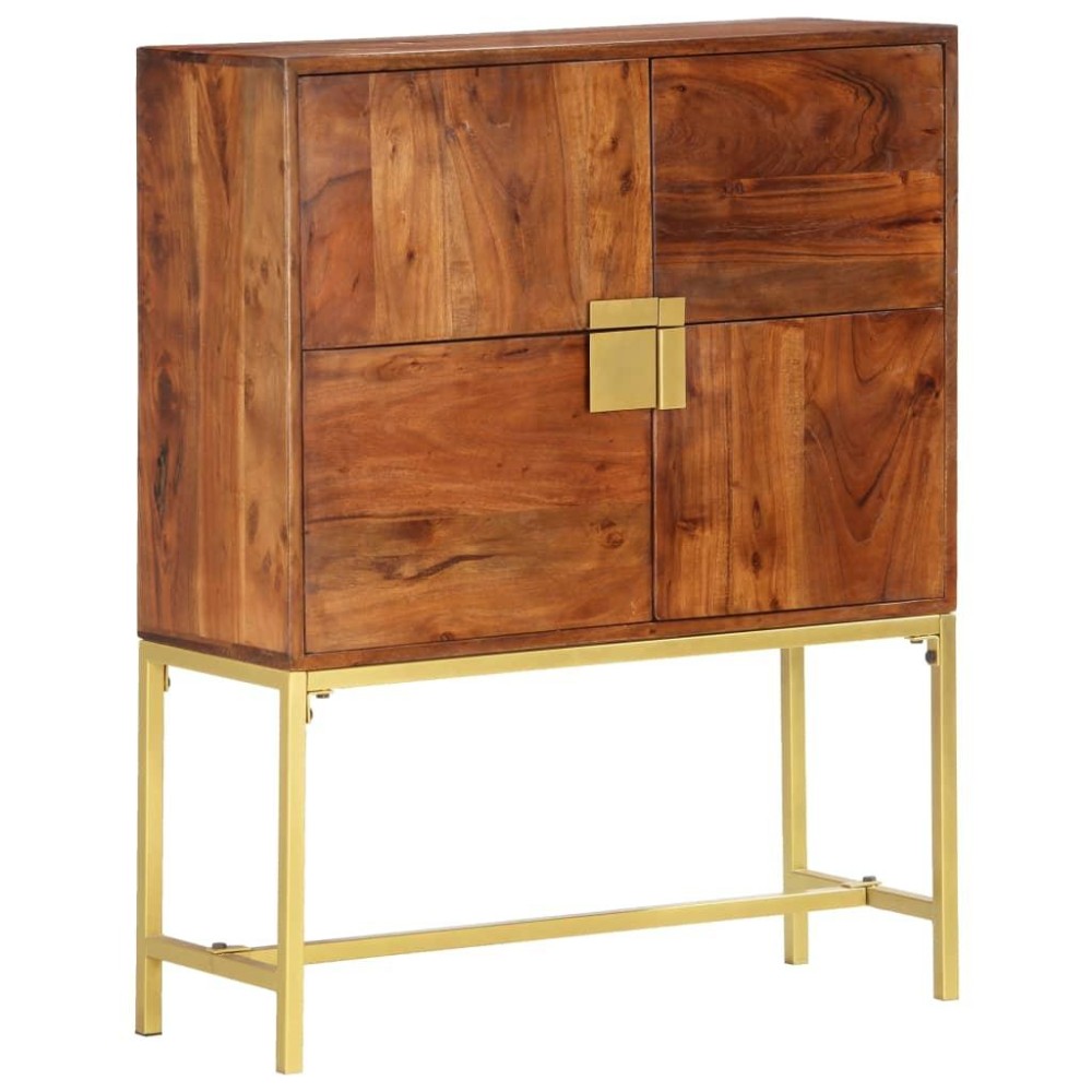 Vidaxl Highboard 31.5X11.8X39.4 Solid Acacia Wood