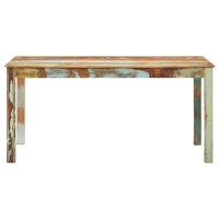 vidaXL Dining Table Solid Reclaimed Wood 63