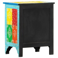 vidaXL Hand Painted Bedside Cabinet 15.7