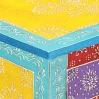 vidaXL Hand Painted Bedside Cabinet 15.7