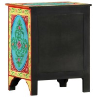 vidaXL Hand Painted Bedside Cabinet 15.7