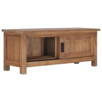 Vidaxl Tv Cabinet 35.4X11.8X13.8 Solid Teak Wood