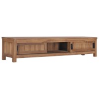 Vidaxl Tv Cabinet 59.1X11.8X11.8 Solid Teak Wood