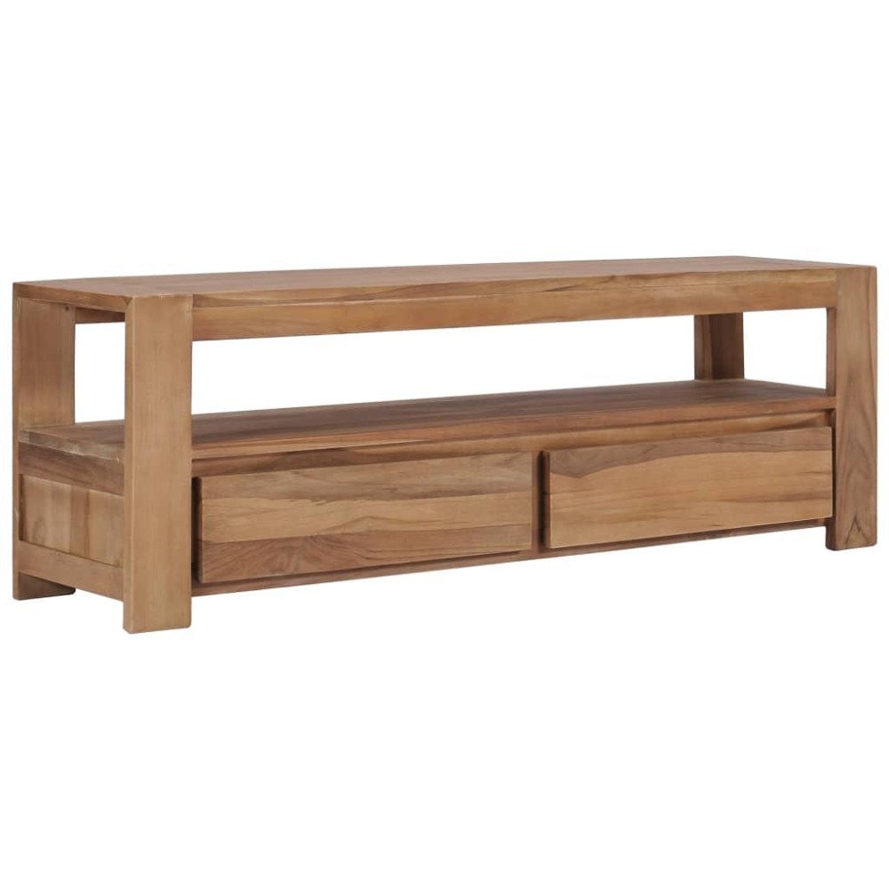 Vidaxl Tv Cabinet 47.2X11.8X15.7 Solid Teak Wood