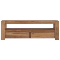 Vidaxl Tv Cabinet 47.2X11.8X15.7 Solid Teak Wood