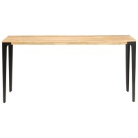 Vidaxl Dining Table 63X31.5X29.9 Solid Mango Wood