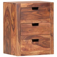 Vidaxl Bedside Cabinet 15.7X11.8X19.7 Solid Sheesham Wood