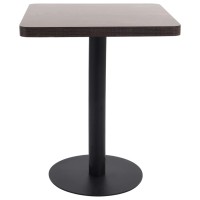 Vidaxl Bistro Table Dark Brown 23.6X23.6 Mdf