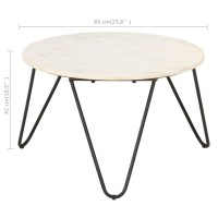 vidaXL Coffee Table White 25.6