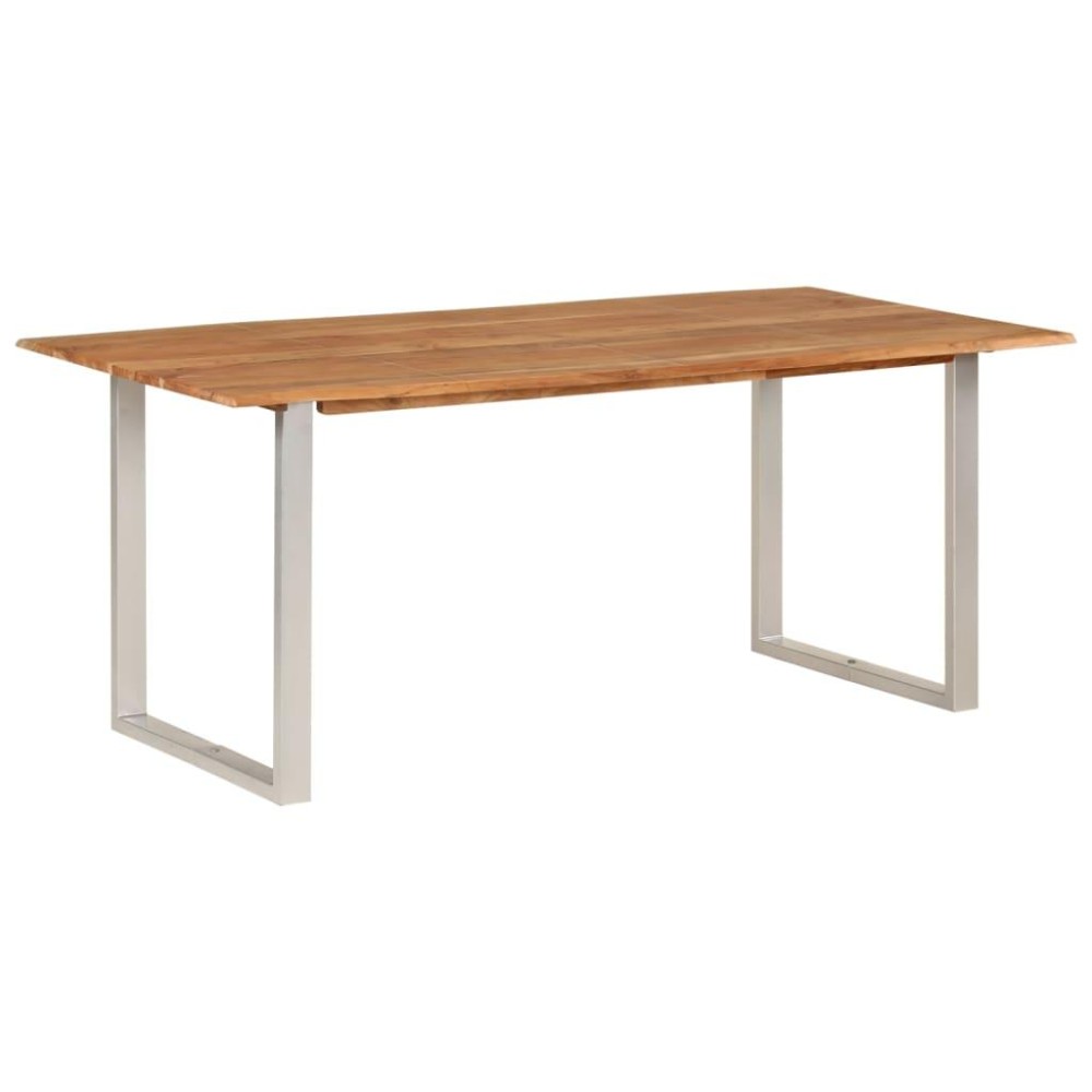 Vidaxl Dining Table 70.9X35.4X29.9 Solid Acacia Wood