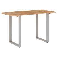 Vidaxl Dining Table 46.5X22.8X29.9 Solid Acacia Wood