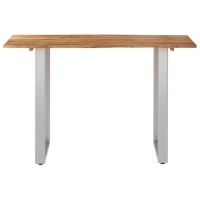 Vidaxl Dining Table 46.5X22.8X29.9 Solid Acacia Wood