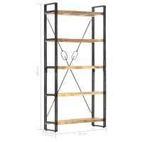 vidaXL 5-Tier Bookcase 35.4